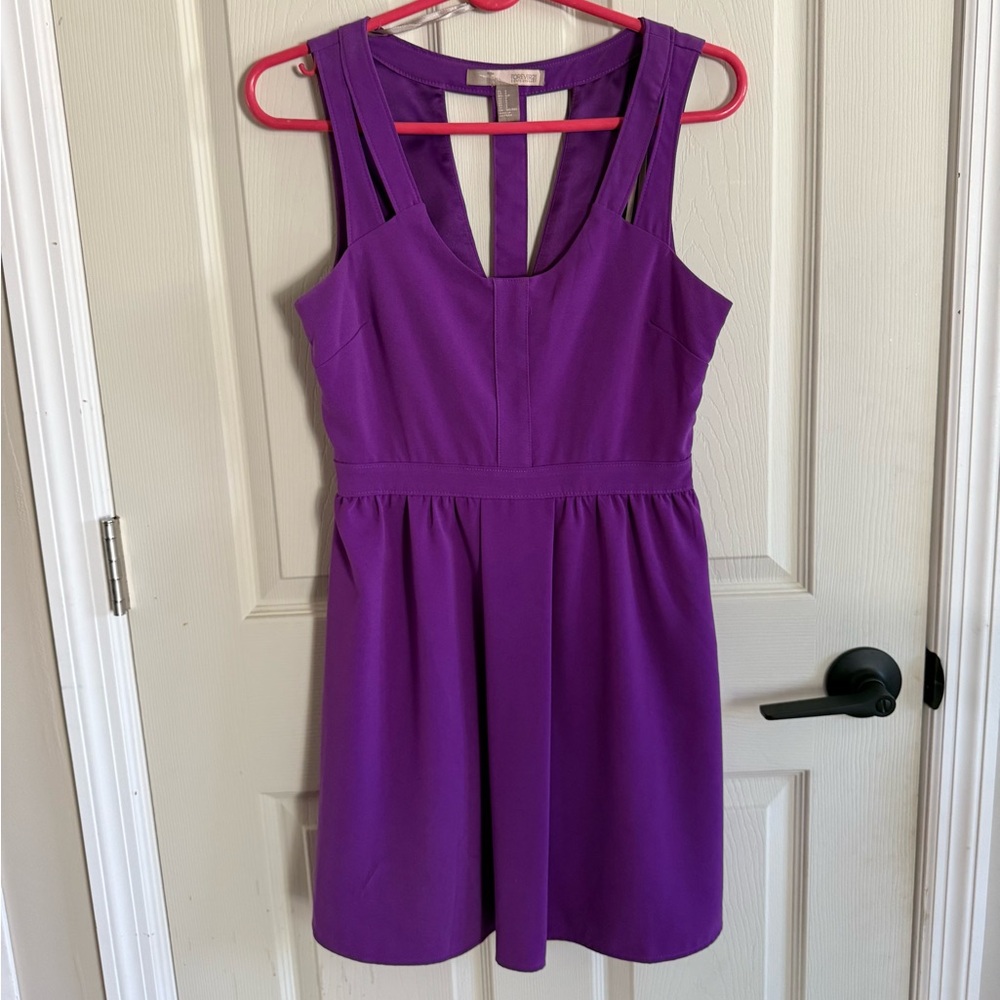 Forever 21 Vibrant Purple Mini Dress